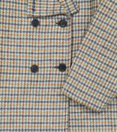 The New Society Jeanne Houndstooth Wool Coat In Wool Houndstooth