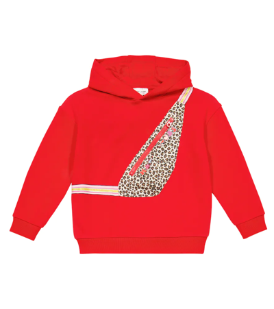 Shop Marc Jacobs Printed Cotton Jersey Hoodie In Red