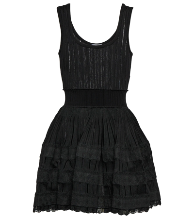 Shop Alaïa Crinoline Minidress In Black