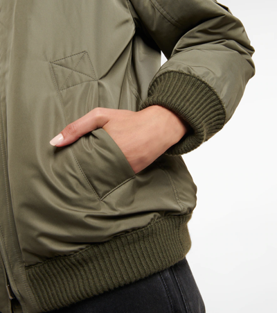 Loro Piana Tremblay Reversible Silk Blend Jacket In Olive