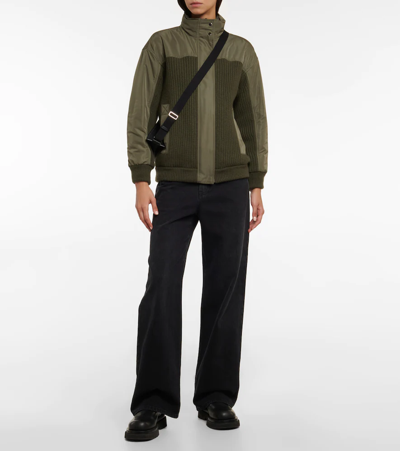 Loro Piana Tremblay Reversible Silk Blend Jacket In Olive
