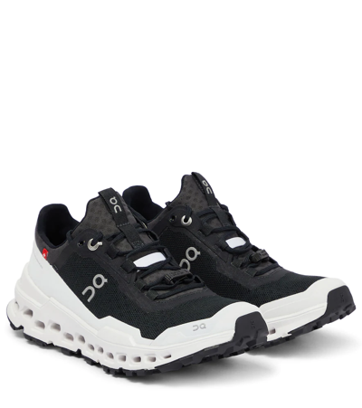 Shop On Running Cloudultra Sneakers In Black White