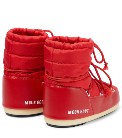 Shop Moon Boot Light Low Icon Evolution Snow Boots In Red