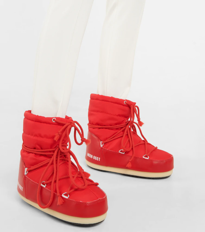 Moon Boot Light Low Icon Evolution Snow Boots In Red