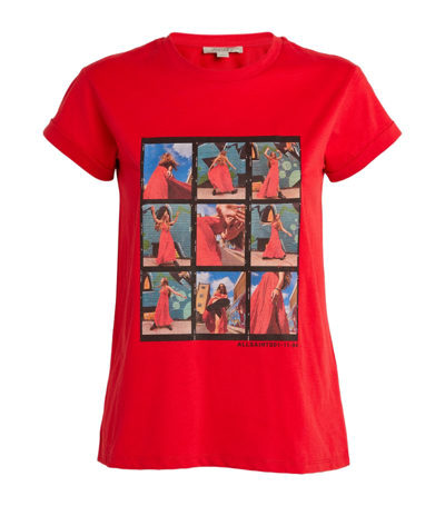 Shop Allsaints Lula Anna T-shirt In Red