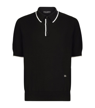 Shop Dolce & Gabbana Stripe-trim Polo Shirt In Multi