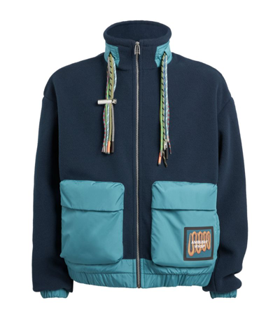 Shop Ambush Multicord Fleece Jacket In Blue
