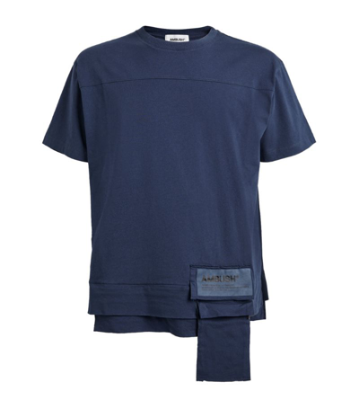 Shop Ambush Cotton Waist Pocket T-shirt In Navy