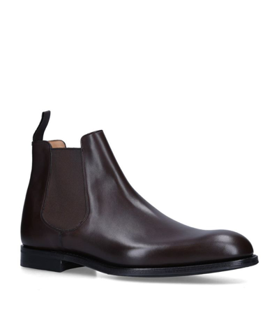 Shop Church's Leather Amberley Chelsea Boots In Brown