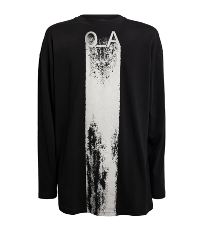 Shop A-cold-wall* Graphic Long-sleeved T-shirt In Black