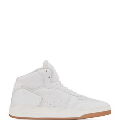 Shop Saint Laurent High-top Sneakers In White