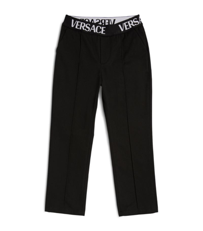 Shop Young Versace Versace Kids Medusa Logo Sweatpants (4-14 Years) In Black