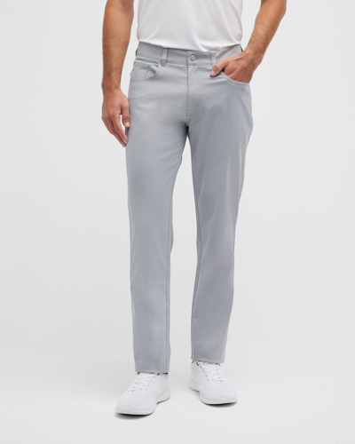 Shop Peter Millar Men's Eb66 5-pocket Performance Pants In Gale Grey