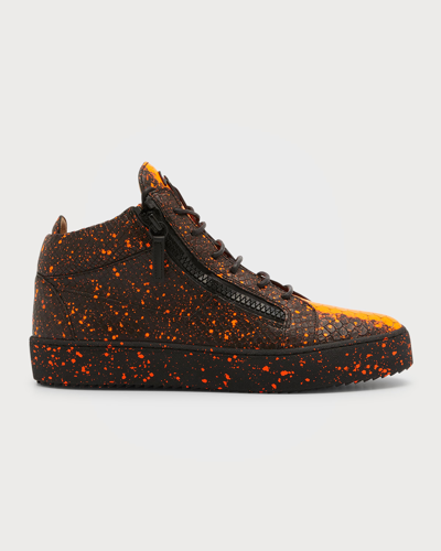 Giuseppe zanotti orange sneakers hot sale