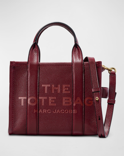 Shop Marc Jacobs The Leather Mini Tote Bag In Chianti