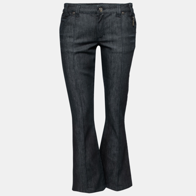 Pre-owned Just Cavalli Black Denim Flared Jeans M/ Waist: 32"