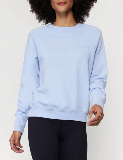 Shop Spiritual Gangster Need To Be Bridget Raglan Sweatshirt In Blue