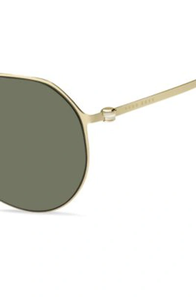 Shop Hugo Boss Double-bridge Sunglasses In Gold-tone Metal Men's Eyewear In Assorted-pre-pack