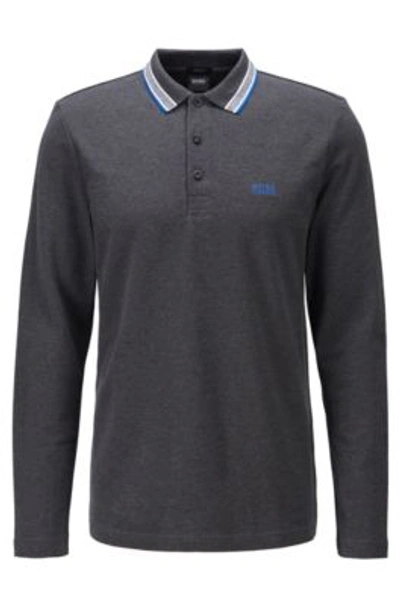 Shop Hugo Boss Dark Grey Men's Polo Shirts Size 2xl