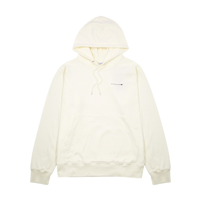 Shop Nn07 Waylon Off-white Hooded Cotton Sweatshirt In Off White