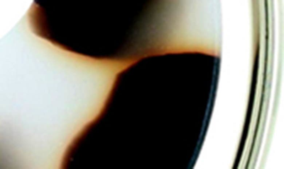 Olivia Welles Deena Hoop Resin Earrings In Burnished Gold / Clear