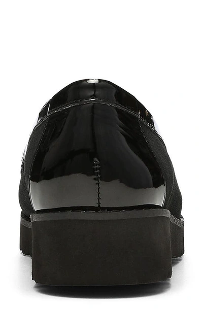 Donald Pliner Clio Leather & Suede Loafer In Black