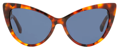 Shop Kate Spade Karinas Ku 0c9a Cat Eye Sunglasses In Blue