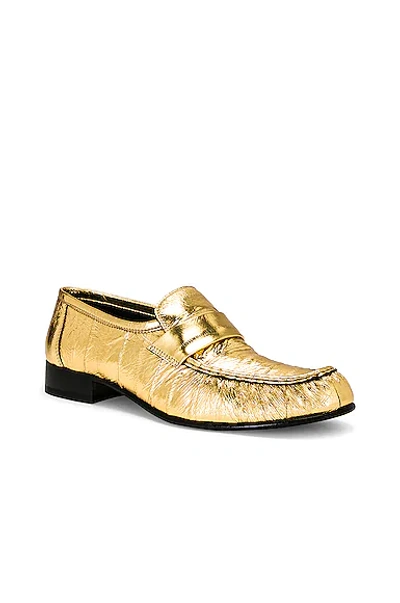 Shop The Row Soft Loafers In Gold