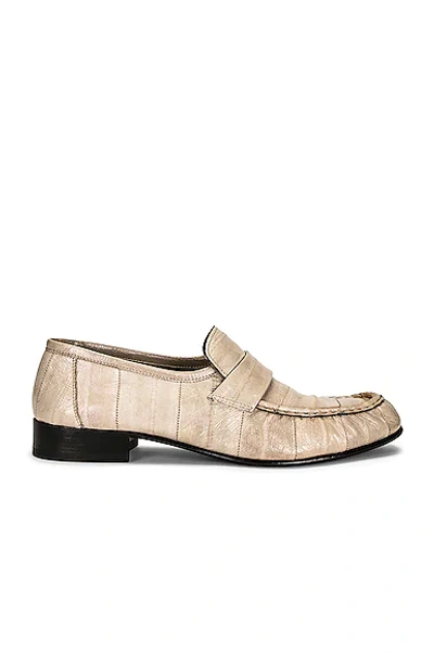 Shop The Row Soft Loafers In Dark Ivory