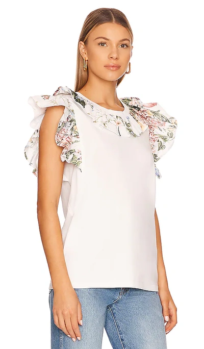 Shop See By Chloé Sleeveless Embellished Top In Crystal White