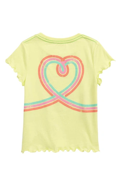 Peek Aren't You Curious Kids' Spread Joy Graphic Tee In Lime