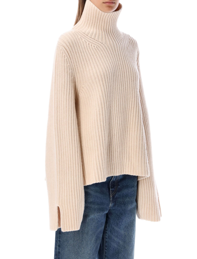 Shop Khaite Molly Sweater In Custard Beige