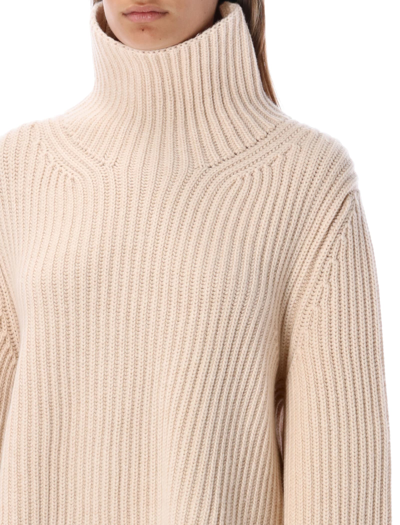 Shop Khaite Molly Sweater In Custard Beige