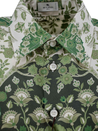 Shop Etro Silk Shirt In Fantasia