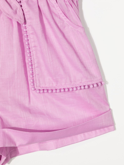 Shop Zimmermann Shorts With Bow In Lavander