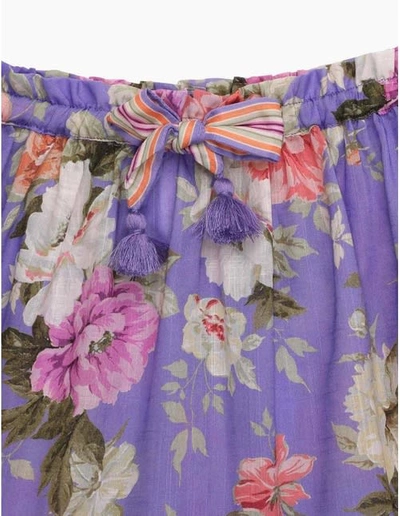 Shop Zimmermann Fantasy Skirt In Viola-rosa