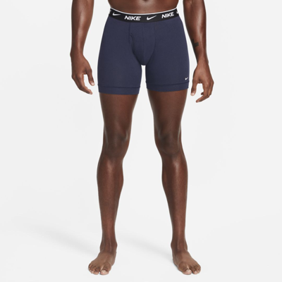 Shop Nike Men's Dri-fit Essential Cotton Stretch Boxer Briefs (3-pack) In Red