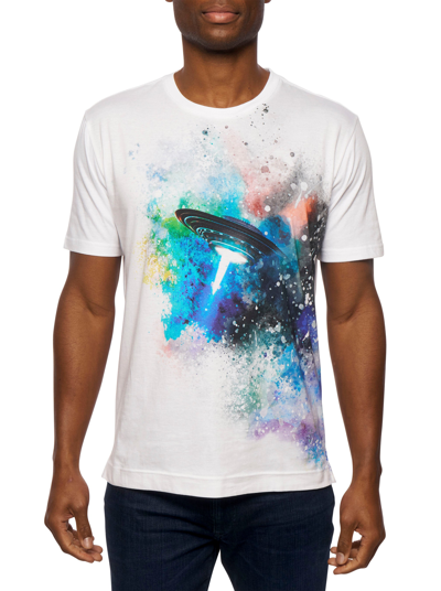 Shop Robert Graham Explosive Ufo T-shirt In White