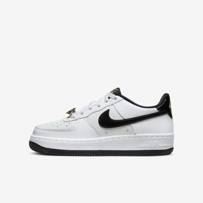 Nike Air Force 1 Lv8 Big Kids' Shoes In White,pure Platinum,black,black |  ModeSens