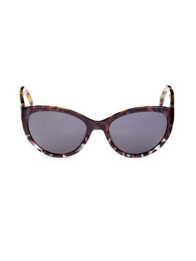 Moschino Women's 55mm Cat Eye Sunglasses In White Blue | ModeSens