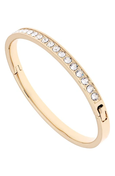 Shop Ted Baker Clemara Crystal Hinge Bangle Bracelet In Crystal/ Gold