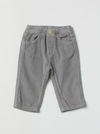 Shop Il Gufo Pants  Kids Color Grey