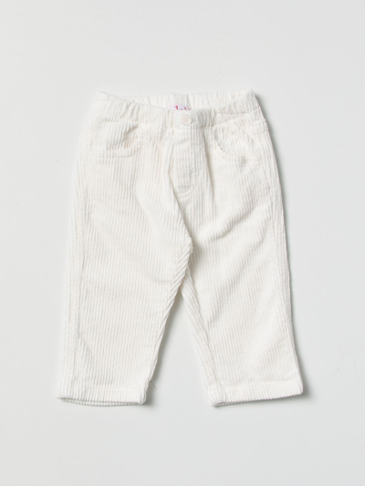 Shop Il Gufo Pants  Kids Color White