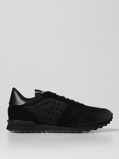 Valentino rockstud sale black sneakers