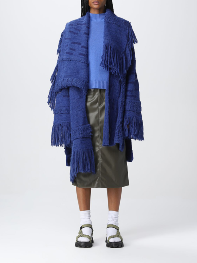 Shop Stella Mccartney Coat  Woman In Blue