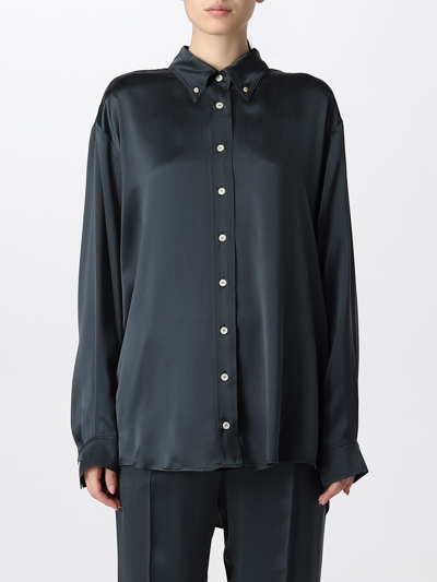 Shop Alysi Shirt  Woman Color Forest Green
