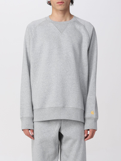 Shop Carhartt Sweatshirt  Wip Men Color Grey