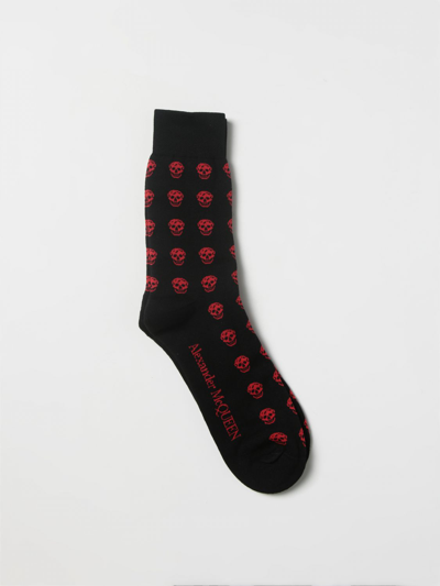 Shop Alexander Mcqueen Socks  Men In Black 1