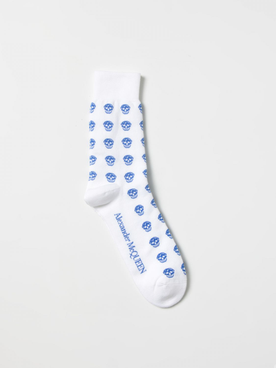 Shop Alexander Mcqueen Socks  Men In White 1