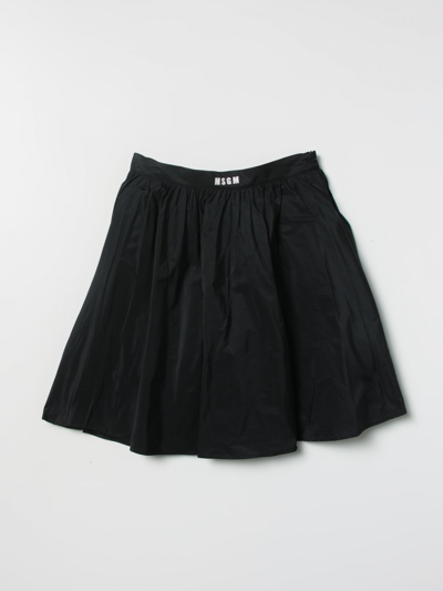 Shop Msgm Skirt  Kids Kids In Black